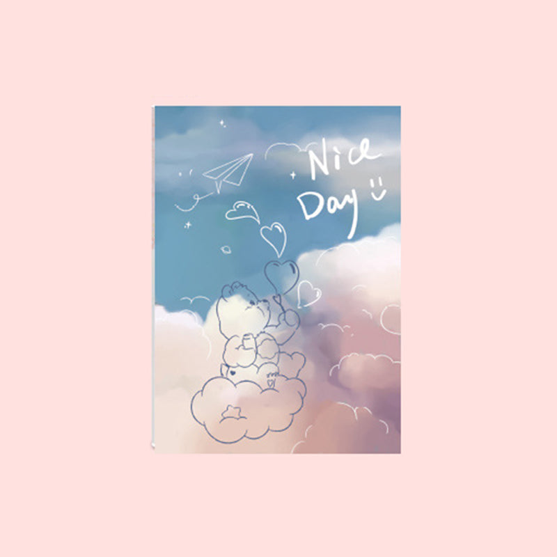 Kawaii B5 Cyan Thickened Rubber Cover Notebook, Kawai Notebooks