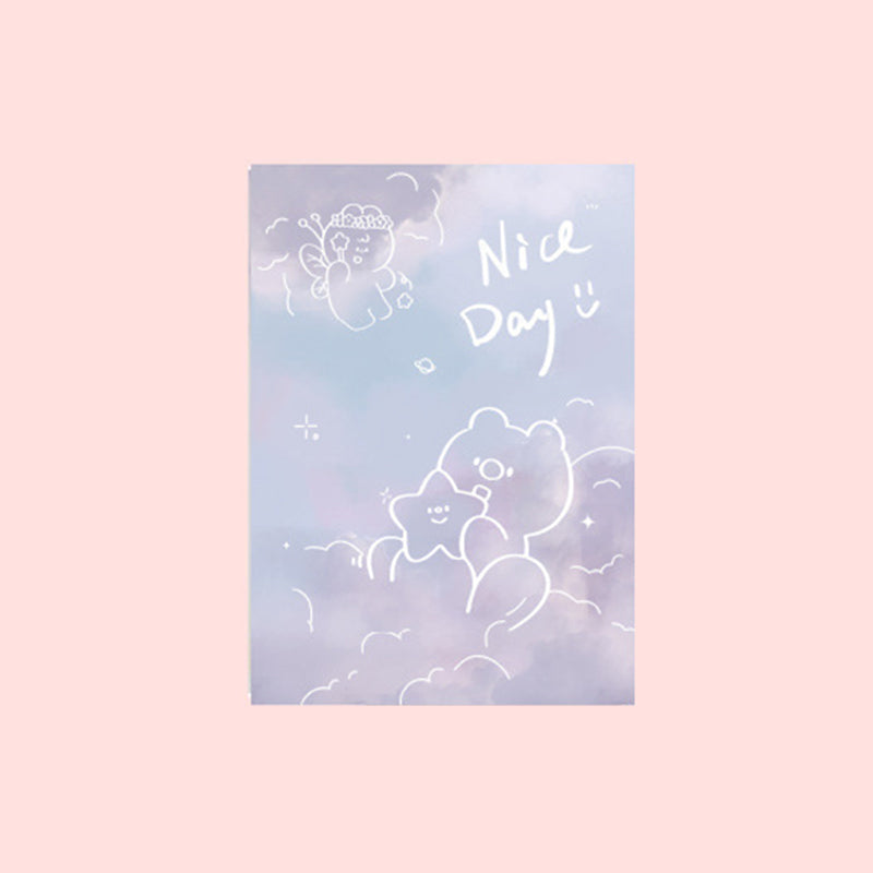 Kawaii B5 PurpleThickened Rubber Cover Notebook, Kawai Notebooks
