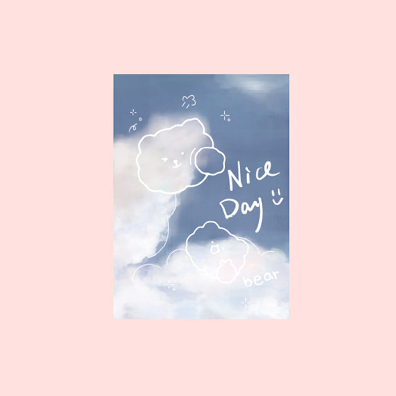 Kawaii B5 White Thickened Rubber Cover Notebook, Kawai Notebooks