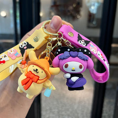 🔮 Magic Spell Sanrio Keychain – Cute Cartoon Character Pendant Collection