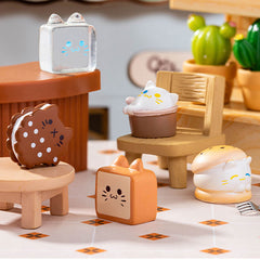 Mini Cat Dessert & Ice Cream Table Decoration Set of 5