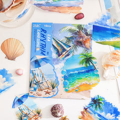 Natural Picture Scroll Landscape Stickers 🌿