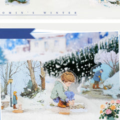 Komori Winter Series Snow Scene DIY Decor PET Sticker Pack