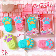 Cute Cat Paw Shape Eraser
