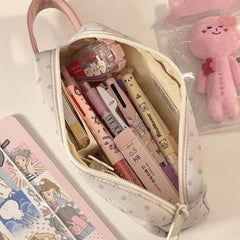 ⭐ Cute Star & Music Note Pencil Case – Large-Capacity Student Stationery Bag
