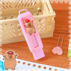 Capybara Retractable Eraser