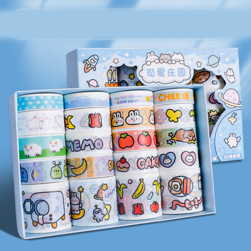 Blue Cute Stickers Washi Tape - 20 Rolls, Washi Tapes