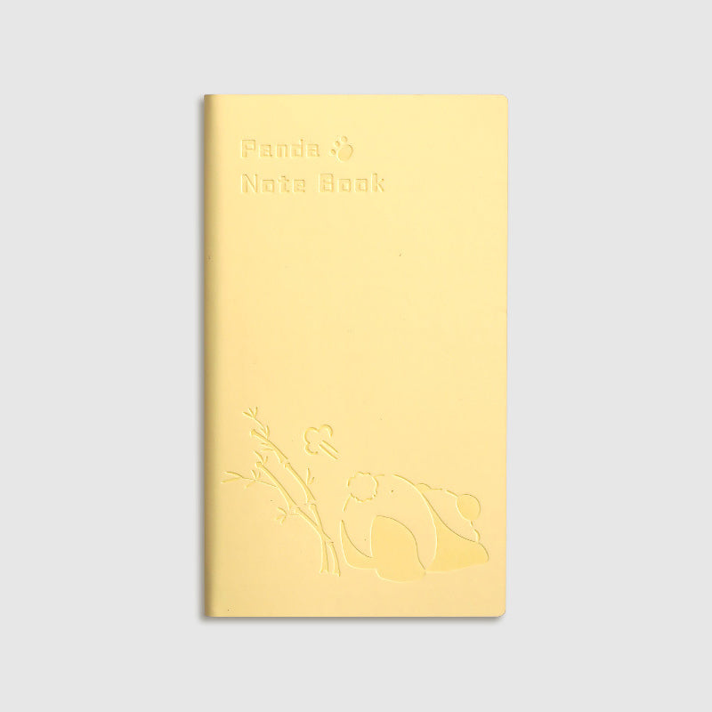 Yellow Panda Kawaii cartoon A6 Student Portable Pocket Notebook, Kawai Notebooks