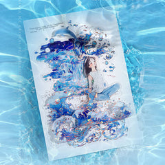Mo Ink PET Ice Crystal Sticker – Rainwater Series Pack of 20 Stickers