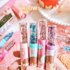 Korean Girl Star Push Pull Pen Shaped Eraser