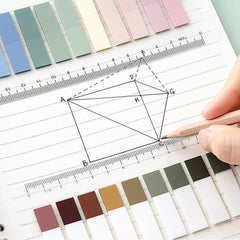 Gradient Color Sticky Strip Sticker Bookmark, Bookmarks