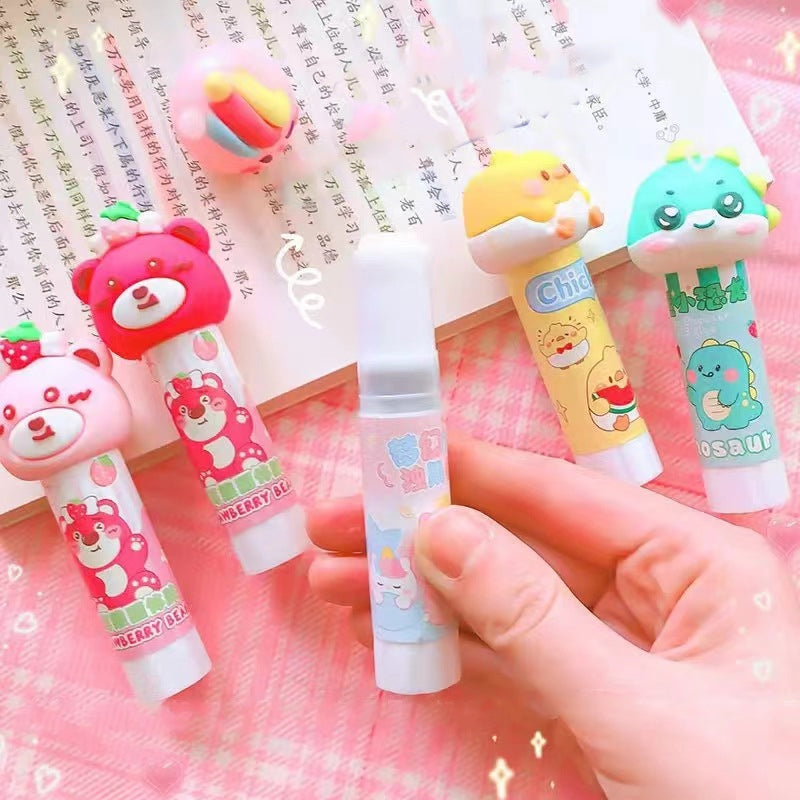 kawaii Animal Shape Head Solid Glue Stick