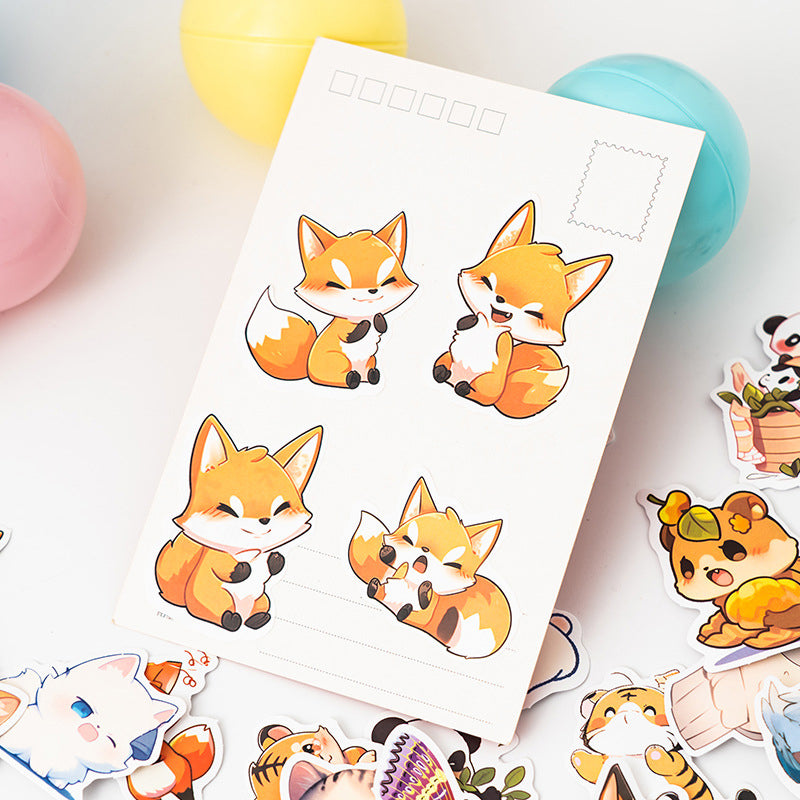 Waterproof Cute Animal Cartoon Stickers - 50PCS,Stickers