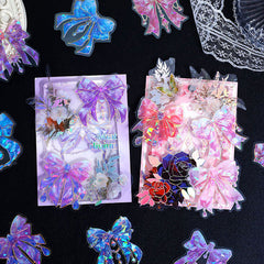 3D Colorful Hot Stamping Butterfly Ribbon Stickers,Stickers
