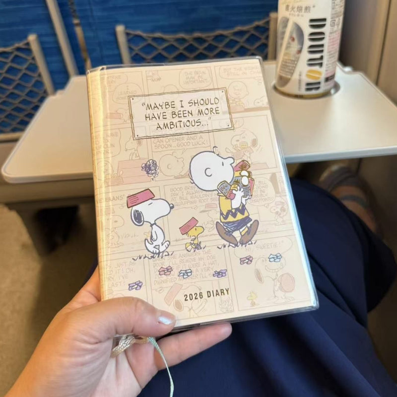 📘 Snoopy 2026 Weekly Planner – B6 PU Leather Schedule Book & Journal