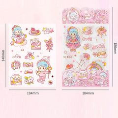 Twelve Constellations Cartoon Paper Sticker Set ♈✨