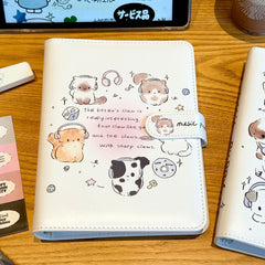 Music Animal A5 Loose-Leaf PU Notebook