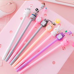 Cute Animal Gel Pen with 3D Topper