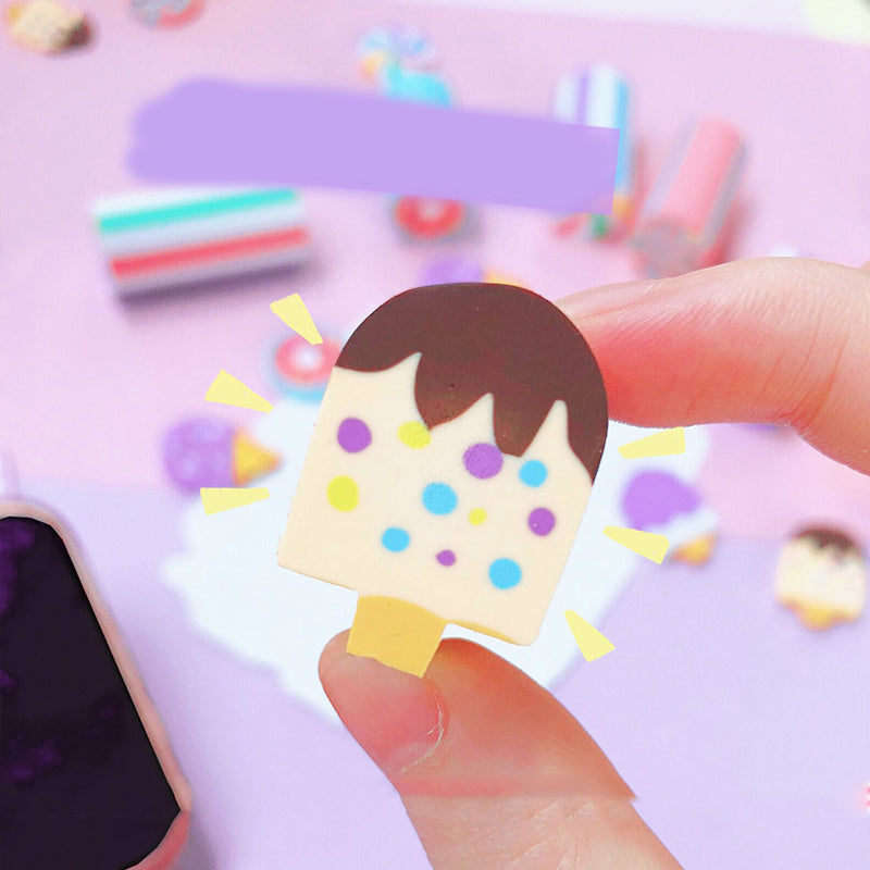 Creative Prize Ice Cream Rubber Eraser