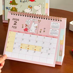 2026 Moomin Family Cartoon Desk Calendar