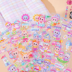 Kawaii Potato Stickers – Transparent PET Stickers for Journals