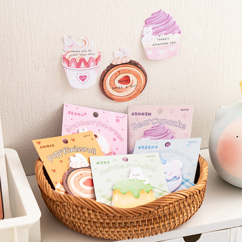 Kawaii Dessert Shape Sticky Notes,Sticky Notes