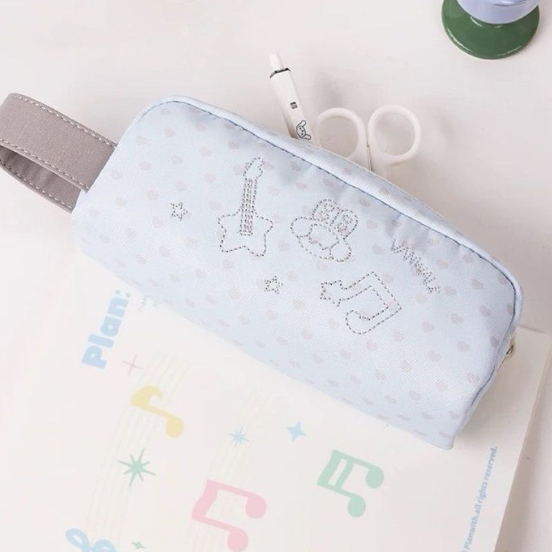 ⭐ Cute Star & Music Note Pencil Case – Large-Capacity Student Stationery Bag