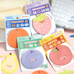 Post-it Notes Doodling Diary Series – Cute Fruit & Fun Emoji Student Notes