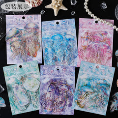 Ocean Stickers – Transparent PET Marine Life Designs