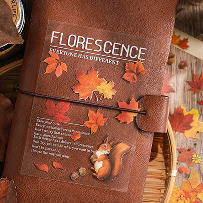 Waterproof Vintage Plant Leaves stickers pack,Stickers