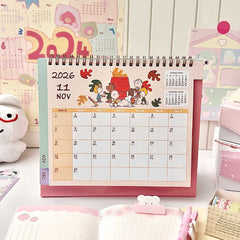🌸 2026 Peanuts Desk Calendar — Aesthetic Cute Desktop Planner
