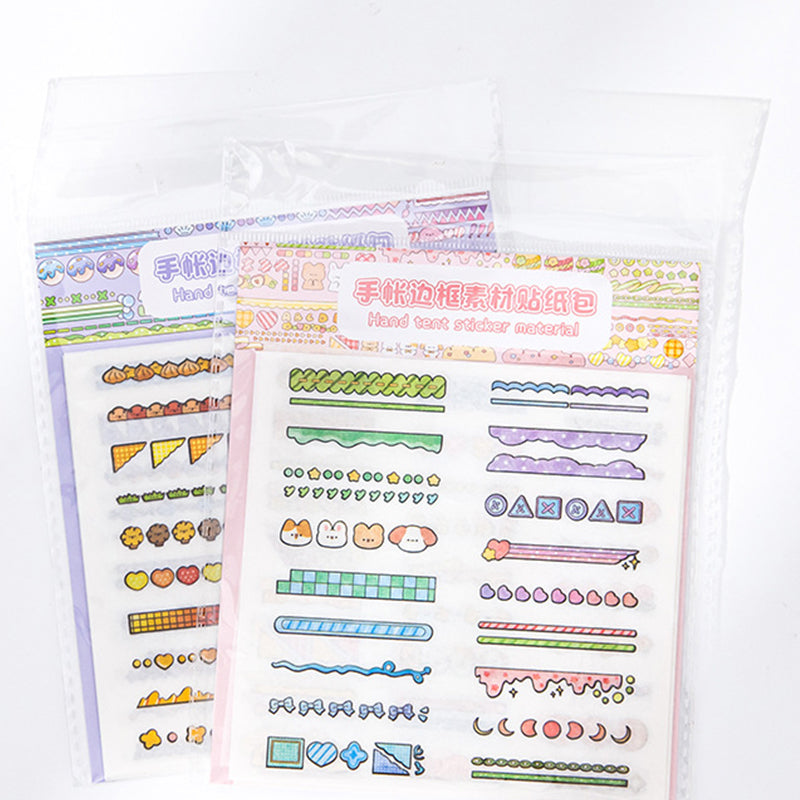 Cute Border Decoration Stickers Packet,Stickers