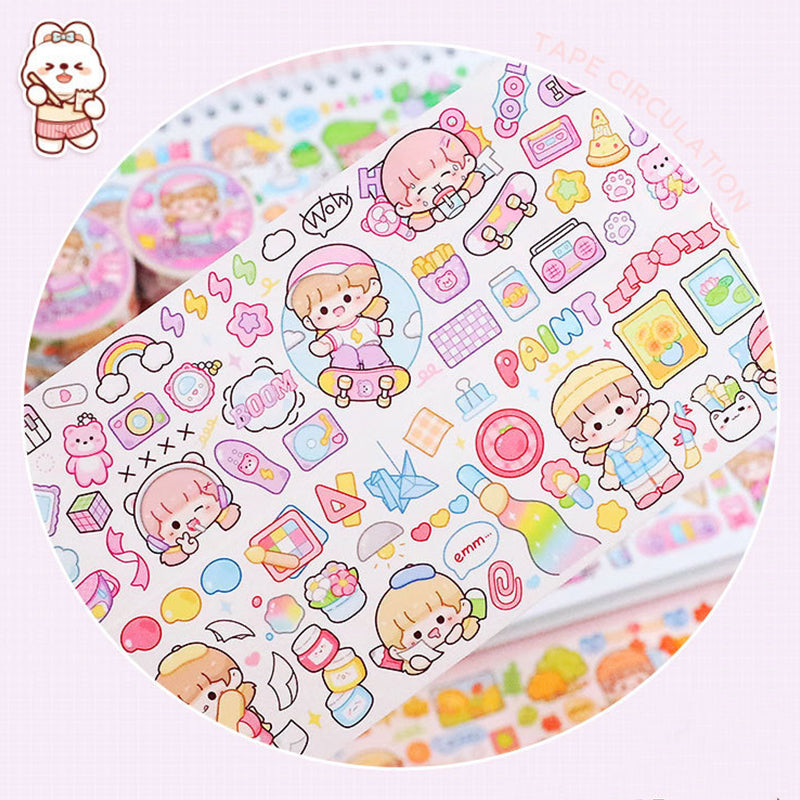 Tirado Cute Soft Duoduo Sauce Washi Tape - Soft Paper Hand Journal Tape, Washi Tapes