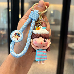 Kawaii Summertime Doll Keychain – Cute Beach Girl Charm