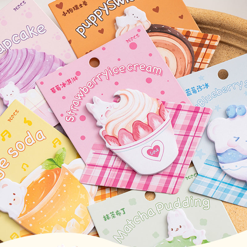 Kawaii Dessert Shape Sticky Notes,Sticky Notes