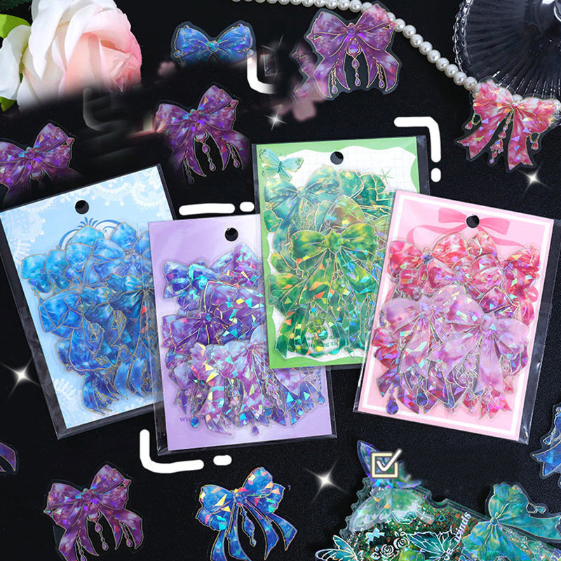 Stamp Sticker Ribbon 3D Colorful Hot Stamping Butterfly Ribbon Stickers – KawaiiStories