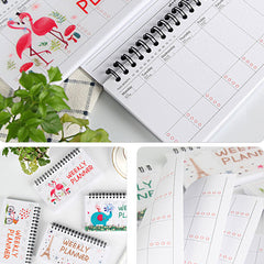Cartoon Tear-Off Coil Flip Weekly Planner