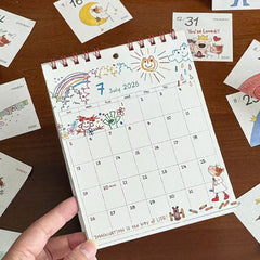 COCO 2026 Kawaii Desk Calendar ✨ Cute Illustration Stand Calendar 📅💖