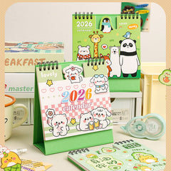 Cute Concave & Convex Cartoon Style 2026 Calendar