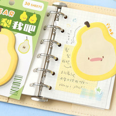 Post-it Notes Doodling Diary Series – Cute Fruit & Fun Emoji Student Notes