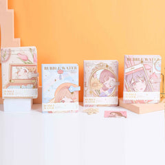 Kawaii Cute Girl Illustrated B6 Notebook, Kawai Notebooks