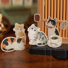 Meow Life Cute Cat Pattern Stickers for DIY Notebook & Photo Frame