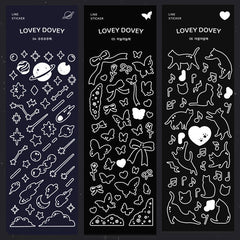 Korean Laser Silver Edge Stickers ✨