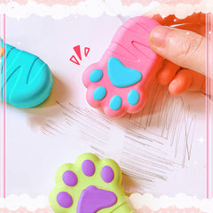 Cute Cat Paw Shape Eraser