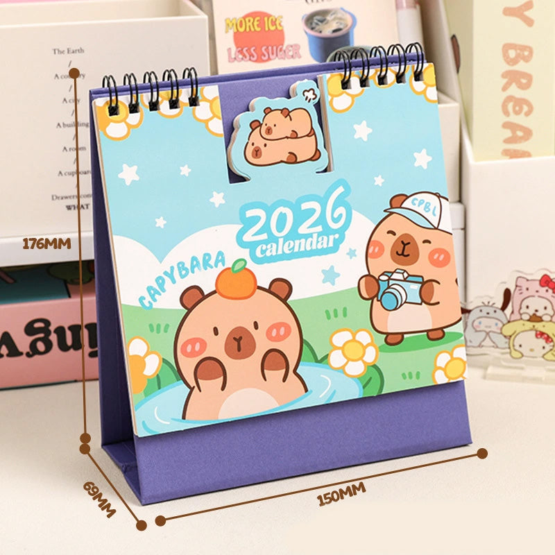 Cute Concave & Convex Cartoon Style 2026 Calendar