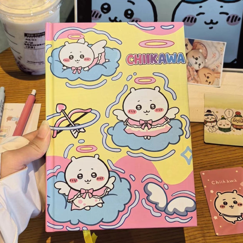 🌸 Japanese Jiikawa Angel Notebook – Cute A5 Hardcover Korean-Style Student Journal