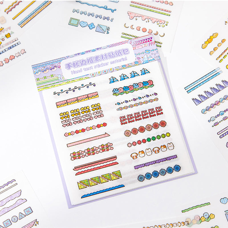 Cute Border Decoration Stickers Packet,Stickers