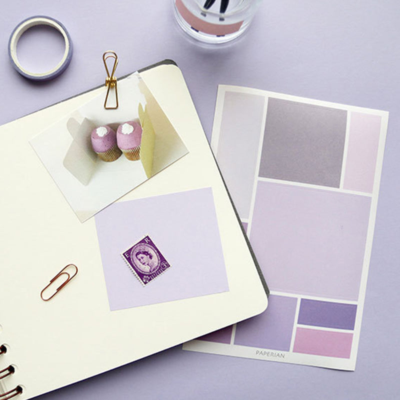 Cute Color Palette Gradient Index Stickers, Bookmarks