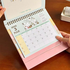 2026 Moomin Family Cartoon Desk Calendar