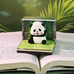 2026 Bamboo Forest Panda 3D Paper Carving Memo Pad